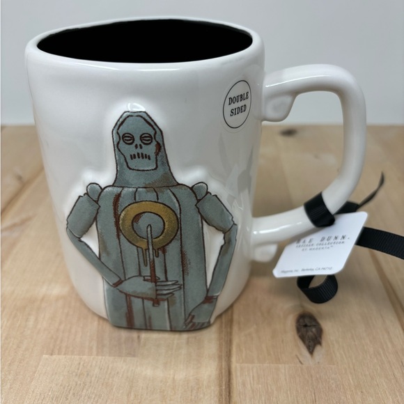 Rae Dunn DEFENSE AGAINST THE DARK ARTS Mug White Double Sided Harry Potter New - Picture 2 of 4